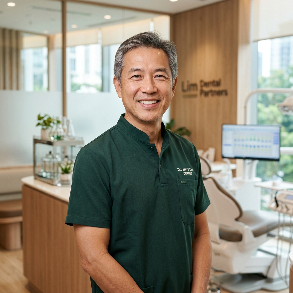 Associate Dentist Dr. Leroy Kiang portrait smiling.