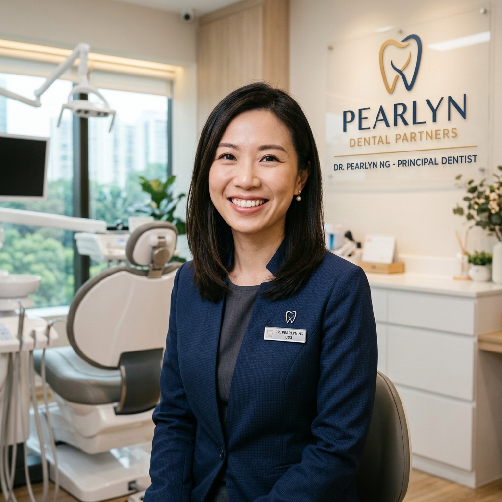 Friendly face of Dr. Pearlyn Ng, ready to welcome you.